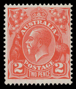 2d golden-scarlet with No Watermark BW #102Aaa, Cat $4000. Michael Drury Certificate (2011).