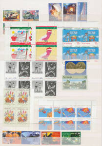 Carton and two stockbooks with issues to 2013, sheetlets, M/Ss, gutter strips, International Post, later issues including FDCs are still in envelopes as sent by Australia Post standing order service, high face value, conservative estimate. Bring a calcula