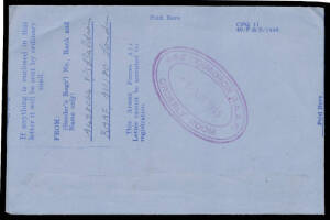 WORLD WAR II: Two albums of covers from the one correspondence to Tasmania with some better postmarks including 'MIL PO MONA VALE', 'RAAF 4103', 'RAAF 4017', RAAF POs at Parkes, Somers, Shepparton etc, a few from Cressy RAAF (Vic) but with civilian cds, '