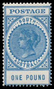 1904-12 Thick 'POSTAGE' Crown/SA 6d to &pound;1 SG 284-292 & Crown/A 3d to 5/- SG 298-305, condition variable but the &pound;1 is very fine, Cat &pound;980 (minimum). (17)
