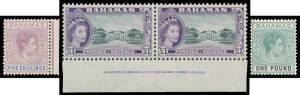 BAHAMAS: 1937-72 mostly mint collection including KGVI set to &pound;1 x3 with many shades including 5/- SG 156, 5/- SG 156c x2 & &pound;1 SG 157b and Plate Number singles & blocks, Columbus set x2 plus a range of varieties & a few Plate Numbers, Eleuthera set, 1954-