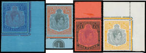 BERMUDA: selection of minor varieties - mostly plated - including 2/- with Broken Lower-Right Scroll SG 116ce, 5/- x2, 10/- x2, 12/6d x3 (one with hinge remainder) & one used, & &pound;1 x2, a few are unmounted & a few are used, Cat &pound;1000 approximately. (22)