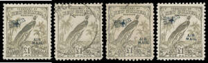 Hut Airs (hinge remainders, the 10/- is oxidised), Dated Airs mint, Undated Birds used, Undated Airs mint & used, generally fine to very fine, Cat &pound;1500. (74)