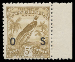 'OS' OVERPRINTS: 1931 Dated Birds 1d to 5/- SG O31-41, all marginal examples, generally well centred, very fresh & unmounted, Cat &pound;225 (mounted). (11)