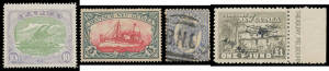 Collector's duplicates on Hagners with a few earlies, Monocolours *, Bicolours to 10/- including shades, varieties & 5/- with 'CA' Monogram, a few 'OS' perfins used, 'OS' Overprints set * etc, some duplication, condition variable. (180 approx)