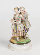 German porcelain figure group, late 18th early 19th Century, 23cm. (damaged)