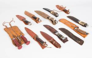 A collection of hunting & Bowie knives. (26+ items)