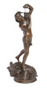 A classical bronze figure, signed H. Pecante, French, 19th Century. 70cm high 