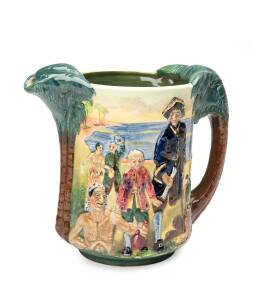 Royal Doulton "Treasure Island Jug" designed by Charles Noke, limited edition 215/600 with original certificate. 20cm