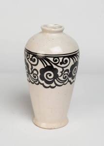 A French Art Deco art pottery vase, circa 1930s. 26.5cm high