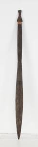 A Sepik paddle club, palm wood & woven fibre, mid 20th Century. 137.5cm