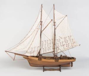 Three model boats, 20th Century. The largest 80cm