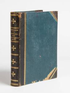 AUSTRALIAN MILITARY HISTORY: BUFTON, John: "Tasmanians in the Transvaal War" [S.G. Loone, Hobart, 1905]; 534pp, small quarto, tinted end-papers, b&w photographic plates in gold-blocked, black, half-calf binding.