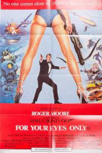 JAMES BOND movie posters including c1965 "Thunderball", c1967 "You Only Live Twice" (2 pages of a 3 page poster), "Moonraker" & "The Living Daylights": plus collection of 8 daybills for "The Spy Who Loved Me"