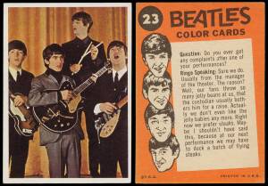 THE BEATLES: 1964 1st & 2nd Series A & B C Gum Cards complete and incomplete sets; the "Pixerma Foldbook of The Beatles"; plus a complete folder of 100 "Beatle Stamps" produced by Hallmark and several loose ones; 2 incomplete ranges of 1964 Topps cards; a