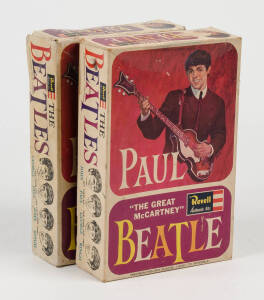 THE BEATLES: "PAUL THE GREAT McCARTNEY" Revell model kits in original boxes (2); The Beatles miniature Album Collection of bubble gums (ChuBops) in original seals (16); a set of 4 "Flasher" badges by Vari-Vue for each Beatle (plus extra John); complete se