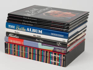 THE BEATLES: A collection of coffee table style books, mostly hard-cover and with dust-jackets; together with a large collection of soft-cover and hard-cover books, all different (130+ items).