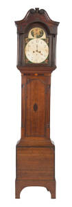 A Georgian mahogany longcase clock with painted dial signed 'Bradberry Leyburn' , English, circa 1810. 244cm high 