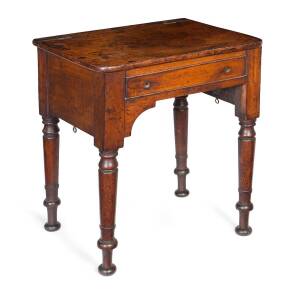 Dr. LIVINGSTONE Explorer: An important English mahogany washstand, belonging to famed English Explorer Dr. LIVINGSTONE. With label & newspaper clipping under the lid. "This washstand was the property of, & in use by, the late Dr. Livingstone, Ex