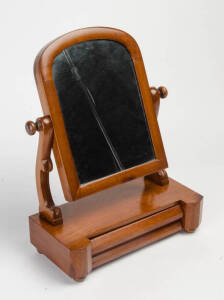 A toilet mirror, Australian cedar & glass, late 19th Century. Height 45cm