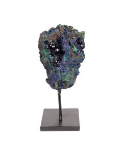 Azurite & Malachite, from China, on display stand, overall 16cm tall.