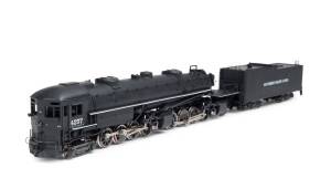 RIVAROSSI: HO Scale steam locomotives and tenders, comprising #1570 4-8-8-2 AC-11 Cab Forward "Southern Pacific No.4257"; #1571 4-8-8-2 AC-11 Cab Forward "Southern Pacific No.4270"; #1583 4-6-4 Hudson "Blue Goose - Santa Fe"; #R5468 Heisler "St. Regis Pap