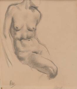 IVOR HELE: Nude 1947, pencil on paper, signed lower left, 23 x 19 cm