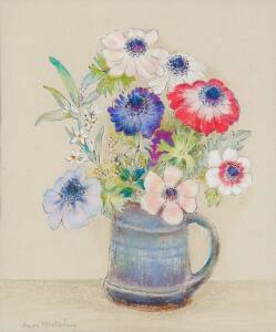 ANNE MONTGOMERY: Spring Flowers, pastel, signed lower left, 35 x 29 cm