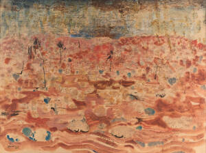 LEN ANNOIS: Sand Dunes, Simpson's Desert 1964, watercolour, signed and dated 'Annois 64' lower left, 71 x 95 cm