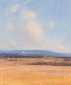 JOHN MCQUALTER: Yarra Glen, Landscape, oil on canvas on board, signed lower left, 29 x 24 cm