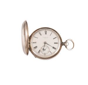 A sterling silver pocket watch of Royal interest by J.W.Benson of 58 & 60 Ludgate Hill London, movement engraved " To H.R.H The Prince Of Wales". Late 19th Century