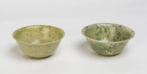 A pair of green Japanese bowls, 20th century