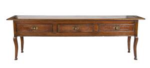 A George III style Dresser base, 20th Century