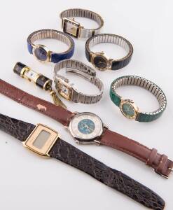 A collection of eight Lady's dress watches.