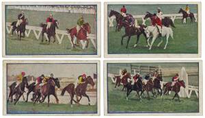 SPORTS CARDS, noted 1911 Sniders & Abrahams "Australian Racing Scenes" [11/40]; 1933 Godfrey Phillips "Who's Who in Australian Sport" [67/100]; 1932 Godfrey Phillips "Test Cricketers 1932-1933" (63). Poor/VG.