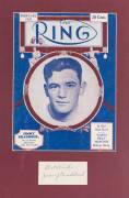 SIGNED PHOTOS/DISPLAY, noted James J.Braddock, Archie Moore,&nbsp;Lou Ambers, Willie Pep (3).