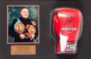 KOSTYA TSZYU, display with signed "Kostya Tszyu" boxing glove, framed & glazed, overall 67x47cm. With CoA.