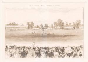 CRICKET ENGRAVINGS, 1873-86, "The All England Eleven v Eighteen of Victoria"; "Practising for the All England Match"; "The Metropolitan Cricket Grounds" & "International Cricket Match on the Ground of the Germantown Club". All framed, various sizes.