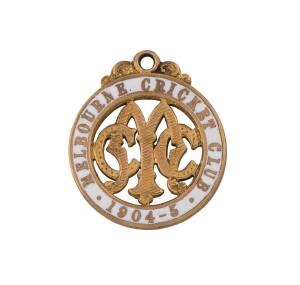 MELBOURNE CRICKET CLUB, 1904-5 membership badge, made by Stokes, No.2037.