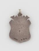 MELROSE CRICKET CLUB, sterling silver fob engraved "M.C.C., Premiers, 1904-5, Won by F.Flewellen, For Best Batting Average". - 2