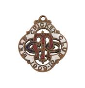 MELBOURNE CRICKET CLUB: 1909-10 membership badge, made by Stokes & Sons, No.2488.