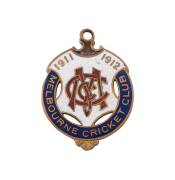 MELBOURNE CRICKET CLUB, 1911-12 membership badge, made by C.Bentley, No.2358.