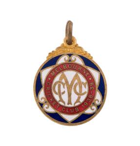 MELBOURNE CRICKET CLUB, membership badges for 1937-38 Centenary Year & 1938-39.