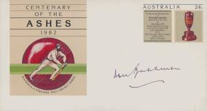 SIGNED CRICKET COVERS, noted Don Bradman & Ashley Mallett; 1989 Australian Ashes team (11); 1992 Australia, West Indies & Sheffield Shield teams.