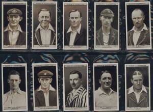 1926 cricket cards, noted Ogdens "Cricket 1926" [50]; Players "Cricketers, Caricatures by RIP" [50]; Wills "English Cricketers" [25]. Mainly G/VG.