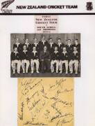 NEW ZEALAND: c1937-2010 collection with autograph pages (4); team sheets (46); signed photographs (53) & signed pictures (43). - 3