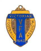 VFA: Victorian Football Association membership badges, complete run from 1959 to 1984. Mainly G/VG. - 2