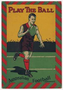 "Play the Ball - Australian Football" board game, c1960, made by Valentine's, Melbourne.