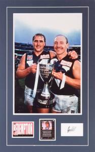 AUTOGRAPHS, noted Lance Franklin on "Buddyball" jumper; Dean Cox on West Coast jumper; Gary Ablett Sr display; pictures & pieces with Tommy Hafey, Darrel Baldock, Ted Whitten, Laurie Nash, Bob Pratt, Roy Cazaly. Jack Dyer.