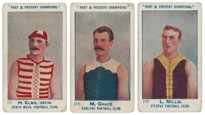 1905-10 Wills "Past & Present Champions", almost complete set [44/50]. Fair/VG.